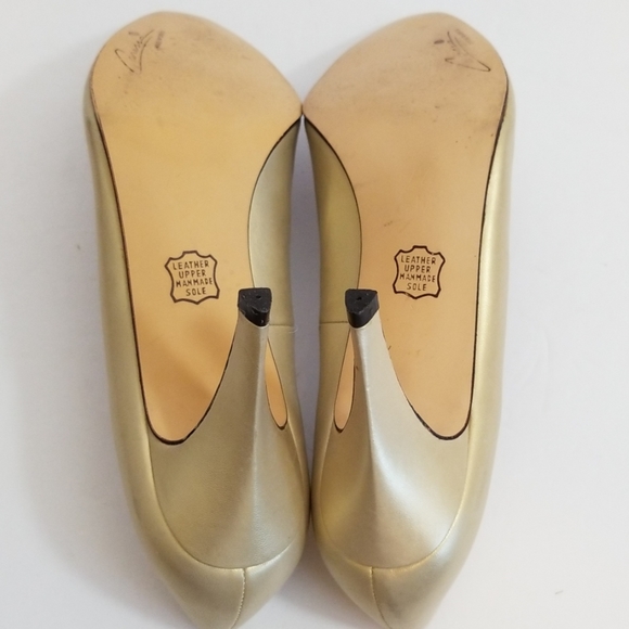 Vintage Caressa Leather Heels Size 7.5M - Picture 6 of 8
